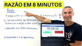 Fácil e Rápido  APRENDA RAZÃO EM 8 MINUTOS [upl. by Saffian769]