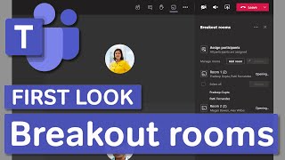 Microsoft Teams  Virtual Breakout Rooms  First Look [upl. by Lewej]