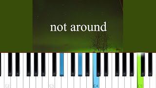 Nova  Not Around Piano Tutorial [upl. by Bodkin]