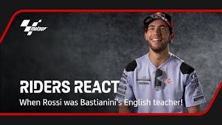 When Rossi was Bastianinis English teacher  Rider Reacts [upl. by Hanonew]