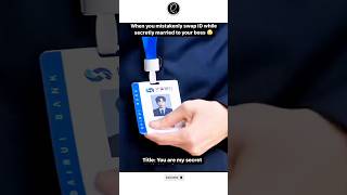 By mistake she swapping her id with her married CEO😱 cdrama fypシ゚viral cutekoreanedit koreanedit [upl. by Kcirted238]