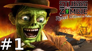 Stubbs the Zombie Remastered  Walkthrough Part 1 Gameplay [upl. by Aicatsanna]