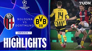 HIGHLIGHTS  Bolonia vs Borussia Dortmund  UEFA Champions League 2425  TUDN [upl. by Nrubua933]