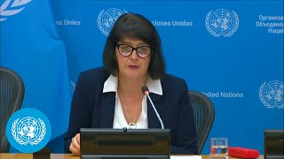 Trafficking in persons gender amp security  Press Conference by Special Rapporteur  United Nations [upl. by Eikcin]