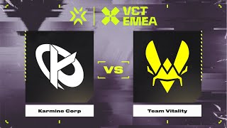 Karmine Corp vs Team Vitality  Карта 1  VCT 2025 EMEA Kickoff [upl. by Kaine]