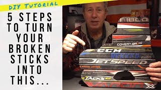 Build a Hockey Stick Creation in 5 Easy Steps  How To  DIY Hockey Stick Tutorial [upl. by Bounds]