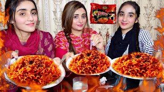 2x Spicy Noodles🔥Challenge with Malaika amp Arosha [upl. by Katzir]