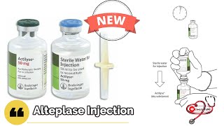 Alteplase Injection  Dose  Uses  Mode of action  Instructions for reconstituting [upl. by Loma]