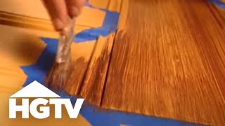 How to Paint Faux Wood Grain  HGTV [upl. by Ennoirb]