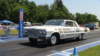 The Old Reliable 409 driven by Dave Strickler tuned by Bill Jenkins 1962 Bel Air [upl. by Anilatsyrc]