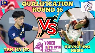 QFR16🇲🇾Tan Jia Jie VS TPEHuang Ping Hsien🔥💪‼️Taipeiopen2024 [upl. by Eenaj336]