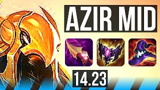 AZIR vs AKALI MID  NA Grandmaster  1423 [upl. by Ellenahs900]