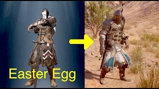 Assassins Creed Origins Wardens Oath Outfit For Honor Easter egg [upl. by Aelc48]