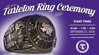 Tarleton State University Ring Ceremony Fall 2024  1 pm Friday Sept 27th [upl. by Dobb81]