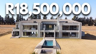 Touring a R18500000 Newly Built Johannesburg Modern Mansion with Incredible Views [upl. by Ycnuahc891]