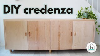 How to Build a Maple Plywood Credenza  Sideboard  Buffet  Media Console [upl. by Selway287]