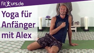 Leichtes Yoga für Anfänger mit Alex 45 Minuten [upl. by Nauwtna987]