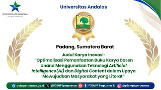 Lomba Inovasi  Perpustakaan Universitas Andalas [upl. by Idaline]