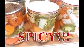 Canning Spicy pickled Carrots With Lindas Pantry [upl. by Notnert]