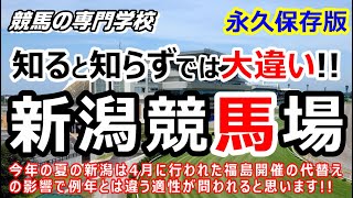 【競馬】新潟競馬場 攻略ポイント 初心者にも分かり易く徹底解説【競馬の専門学校】 [upl. by Acinoed]