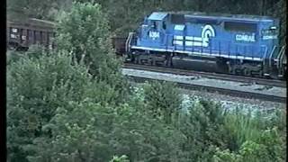 Horseshoe Curve Minor Derailment on July 31 1991 [upl. by Melisent]