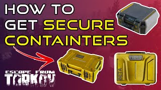 How To Get Secure Containers  Escape From Tarkov Beginners Guide [upl. by Hallagan759]