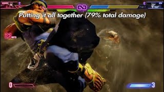 SF6 Rashid Combo Guide 24  Corner Carry into Super Combo [upl. by Tnaryb597]