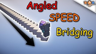 How to Diagonally Speed Bridge in Minecraft  BAS [upl. by Norramic]