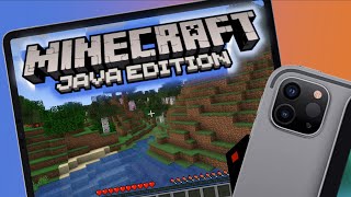 Playing Minecraft Java Edition on iPad Pro [upl. by Awahsoj]