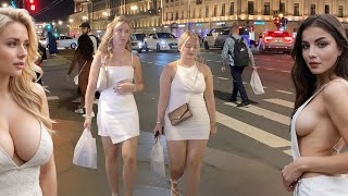 🔥 Moscows Midnight Temptation 🔥 Nightlife Russia the City Walking Tour 4K HDR [upl. by Augusta223]