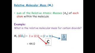 Relative Molecular Mass amp Relative Formula Mass [upl. by Rezal]