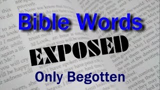 Only Begotten Bible Words Exposed series [upl. by Ainorev]