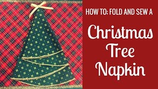 How To Fold a Christmas Tree Napkin [upl. by Weight]