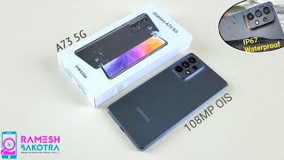 Unboxing Samsung Galaxy A73 5G 📦  camera test amp accessories ☁️ [upl. by Jarib]