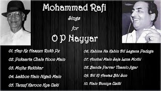 Mohammad Rafi Sings for O P Nayyar  Melodious Solos [upl. by Attenev]