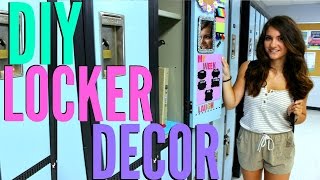 BACK TO SCHOOL LOCKER DECORATIONS  DIY LOCKER DECOR [upl. by Atinit289]