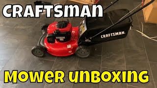 Craftsman Lawnmower unboxing [upl. by Miun462]