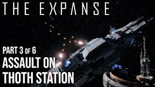 The Expanse  36 Thoth Station Assault  FULL Sequence  Contact with the Stealth Ship [upl. by Ihcehcu]