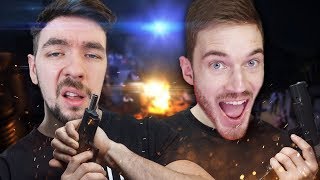 JACKSEPTICEYE KILLS PEWDIEPIE  Arizona Sunshine w FelixHTC Vive Virtual Reality [upl. by Sobel]