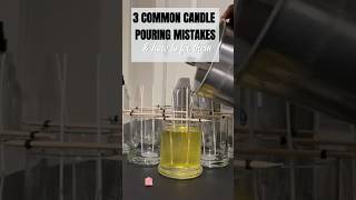 Common Candle Pouring Mistakes To Avoid While Candle Making candlemaking candlemaker diycandles [upl. by Lacram]