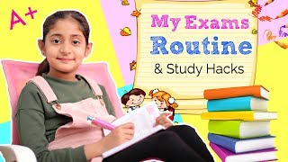 My EXAMS STUDY Routine  STUDENT HACKS  Tips Sketch MyMissAnand [upl. by Pry]