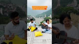 THIS 😍 is the best view in Rishikesh  Laxman Jhula  Zostel Rishikesh shorts [upl. by Adnol]