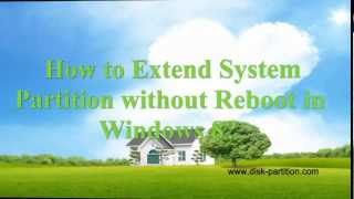 Extend System Partition without Reboot in Windows 8mp4 [upl. by Notfol]