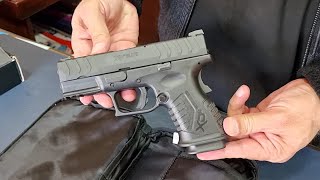 Springfield armory xdm elite 38quot compact 9mm Pistol Review and Unboxing [upl. by Rauch71]