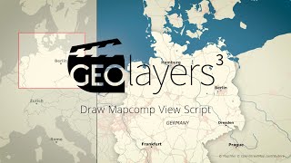 GEOlayers 3 Tutorial Draw Mapcomp View Script [upl. by Ecnerolf]