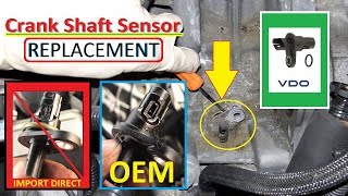 BMW CRANKSHAFT POSITION SENSOR REPLACEMENT [upl. by Nessa]