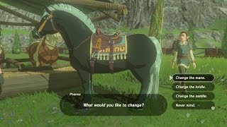 Zelda Breath of the Wild  How to change Horse Gear [upl. by Astrid]