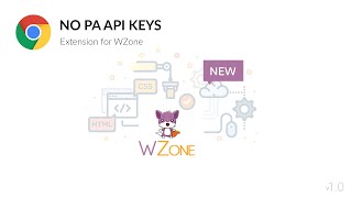 WZone NO PA API Chrome Extension [upl. by Nylatsirhc]