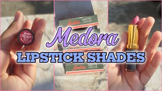 medora lipstick shades and number  medora lipstick colours [upl. by Maggie128]