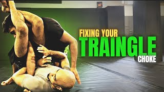 Fixing your triangle choke at Crosstrain Fight Club mma bjj ufc [upl. by Hennebery733]